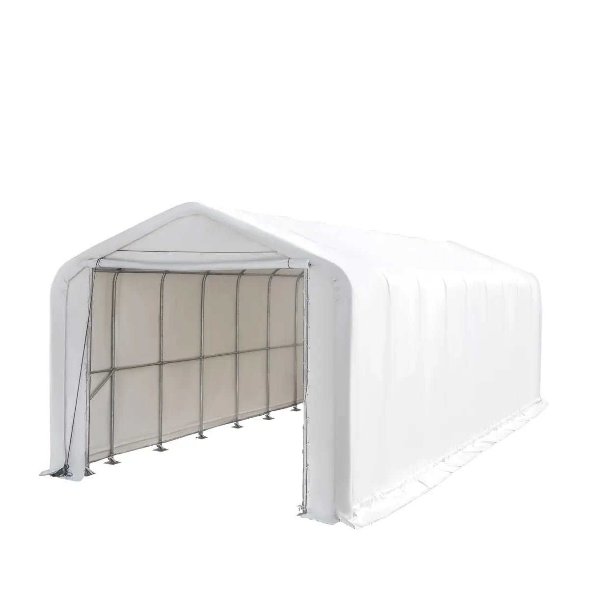 18-x-45-RVMotorhome-Storage-Shelter-17-oz-PVC-Fabric-Cover-Front-Roll-Up-Door-Enclosed-Rear-Wall-3-Layer-Galvanized-Steel-Frame-13-Straight-Sidewalls-TMG-ST1845
