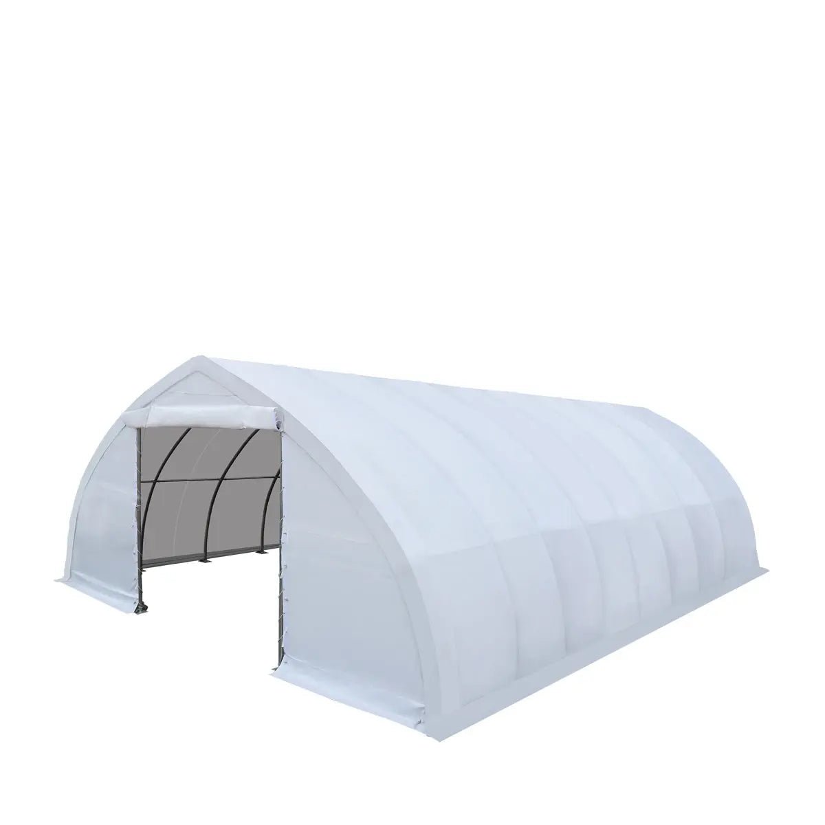 30-x-40-Peak-Ceiling-Storage-Shelter-with-Heavy-Duty-11-oz-PE-Cover-Drive-Through-Doors-TMG-ST3040E-Previously-ST3040