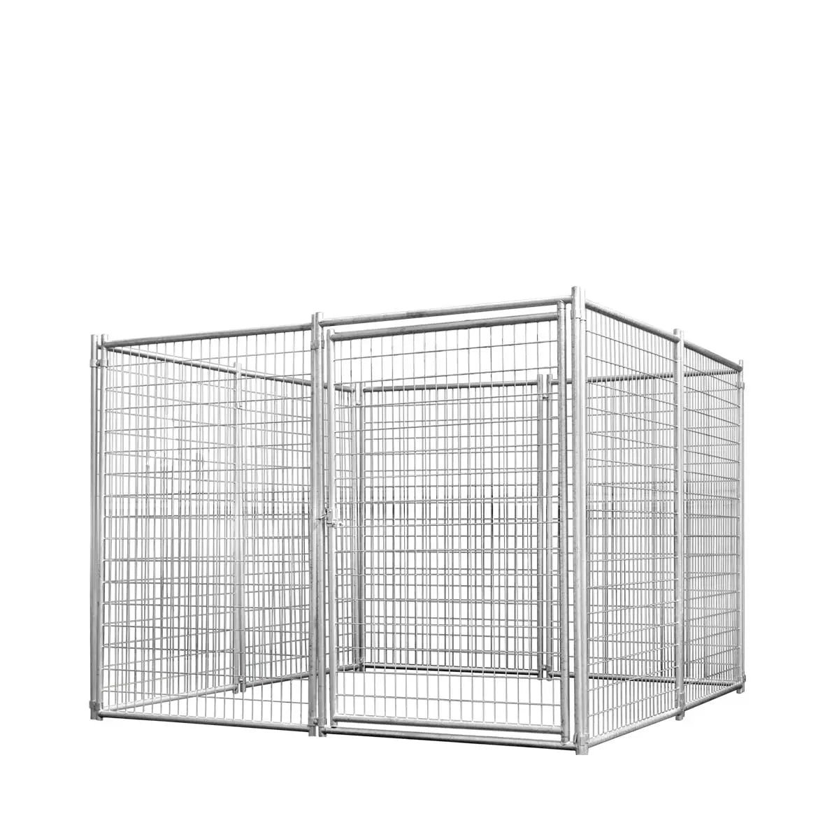 8-x-8-Galvanized-Dog-Kennel-Easy-Assembly-Weather-Resistant-TMG-DCP08