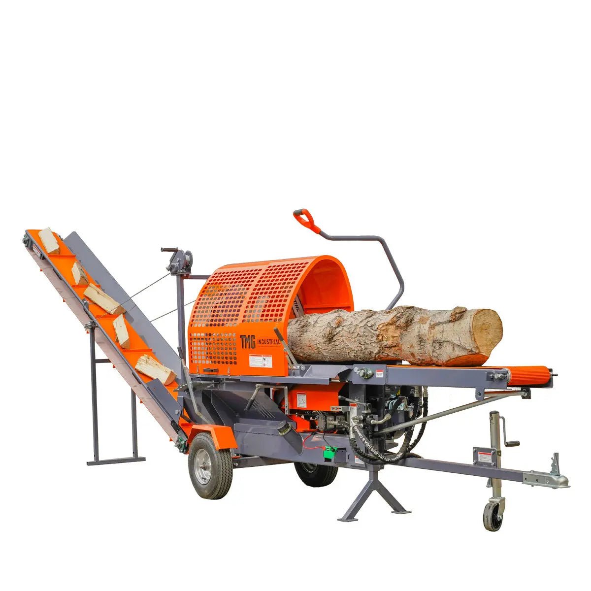 Firewood-Log-Splitter-Processor-Conveyor-24-x-15-Log-Capacity-14-HP-Kohler-Engine-18-STIHL-Chainsaw-TMG-GLS20