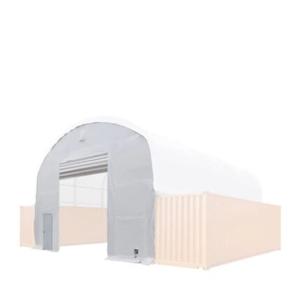 Front End Wall Kit, Compatible with TMG-DT3020C and DT3040C container shelters installed with the standard height containers (8’6"), TMG-DT30FW8V